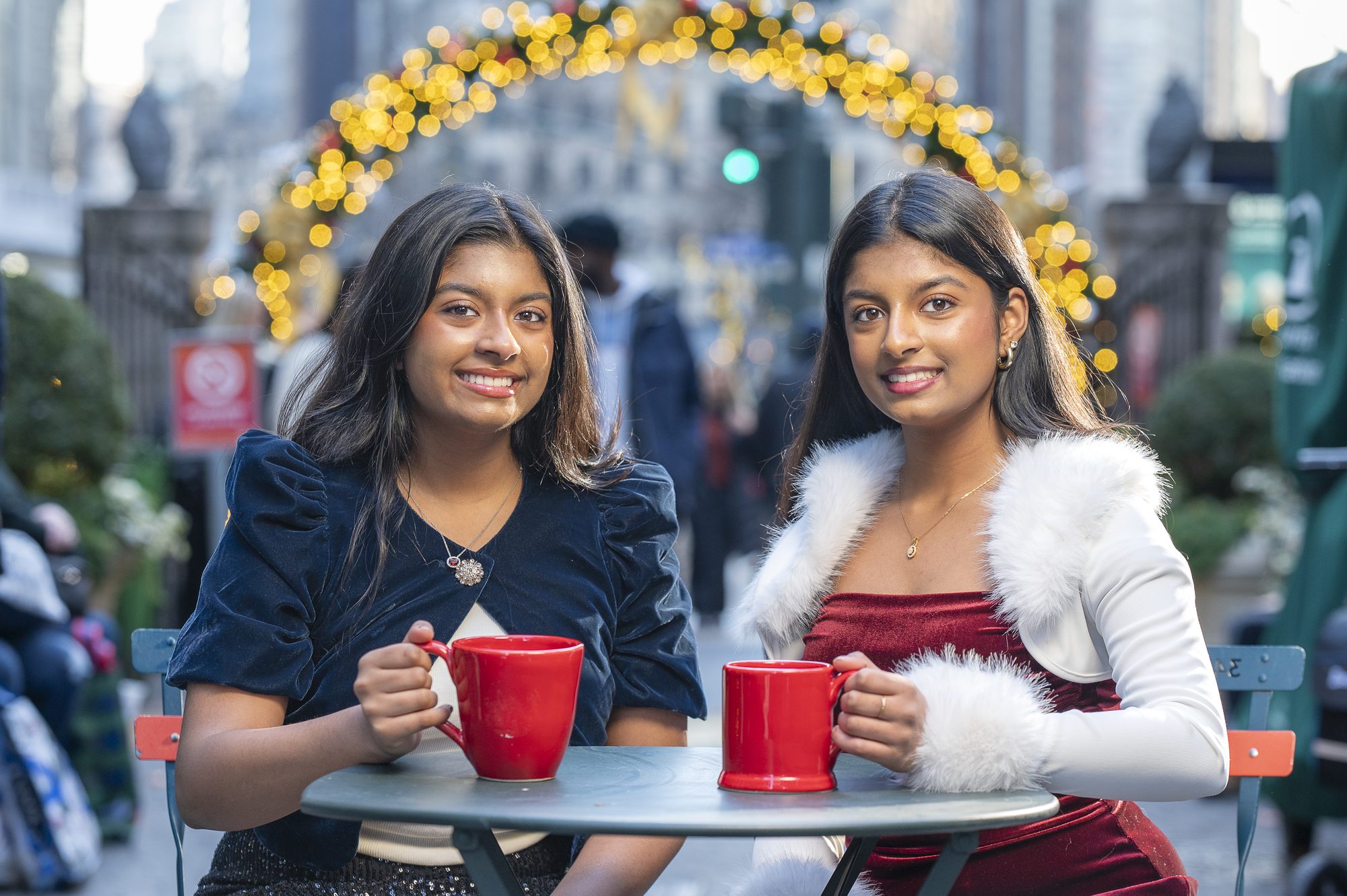 Christmas card portrait session with family